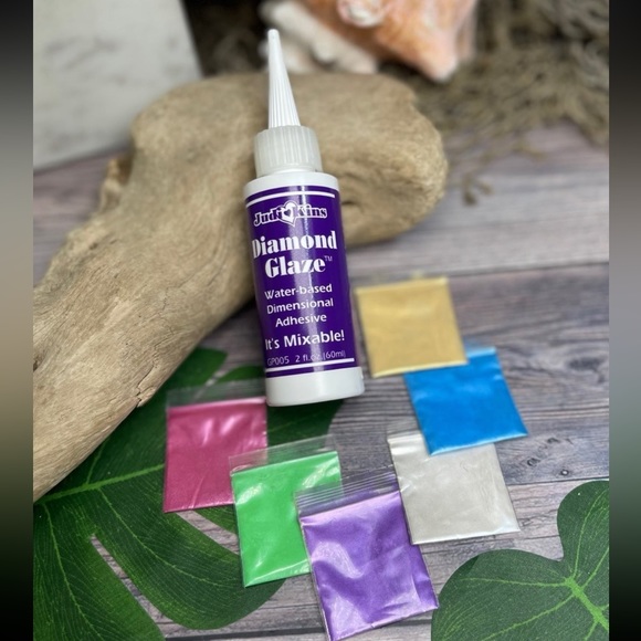 NEW Judikins Diamond Glaze & Mica Powders CRAFT ART CLEAR Glue DIY JEWELRY Lot - Picture 1 of 16